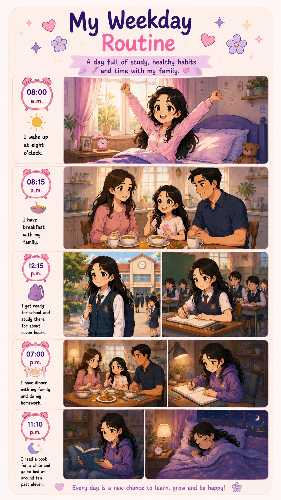 Ada's weekday routine anime poster