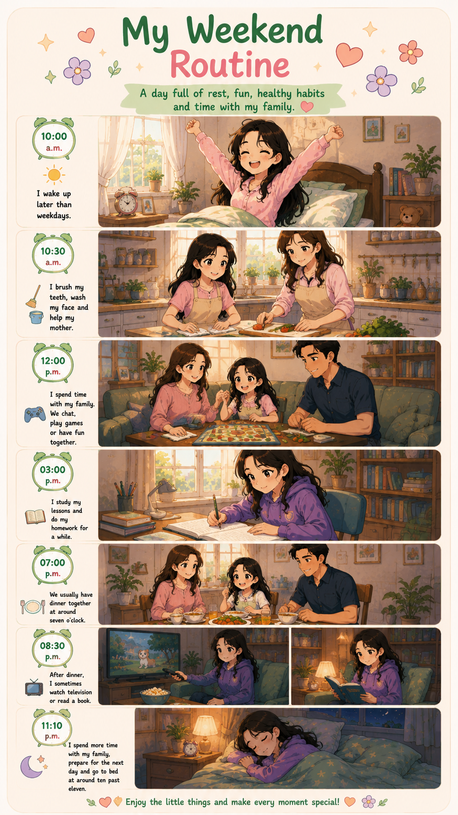 Ada's weekend routine anime poster
